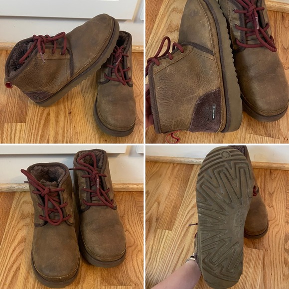 UGG Waterproof Leather Neumel Boot Men's 6 Women's 7 - Picture 1 of 6